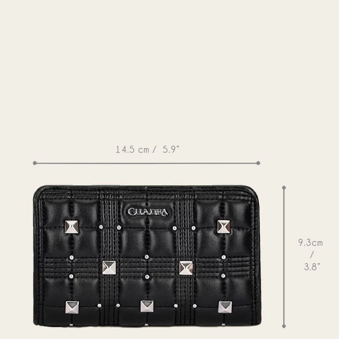 Women Cuadra Wallets-Handmade Black Sheep Leather Wallet