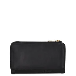 Women Cuadra Wallets-Handmade Black Stingray Leather Bifold Wallet