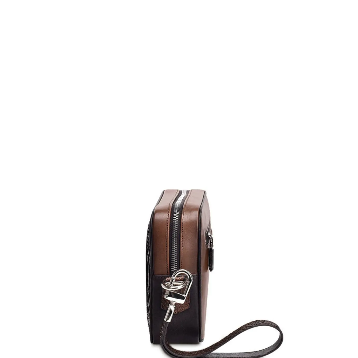 Men Cuadra Handbags-Handmade Brown Leather Document Bag