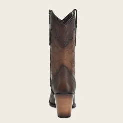 Women Cuadra Western Boots-Handmade Brown Traditional Western Leather Boot