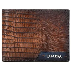Men Cuadra Wallets-Handmade Honey Exotic Leather Wallet