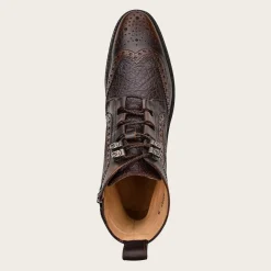 Men Cuadra Dress Boots-Hand-Painted Bi Tone Leather Ankle Boots By Franco