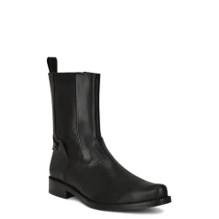 Men Cuadra Urban & Casual Boots-Hand-Painted Black Deer Leather Boot