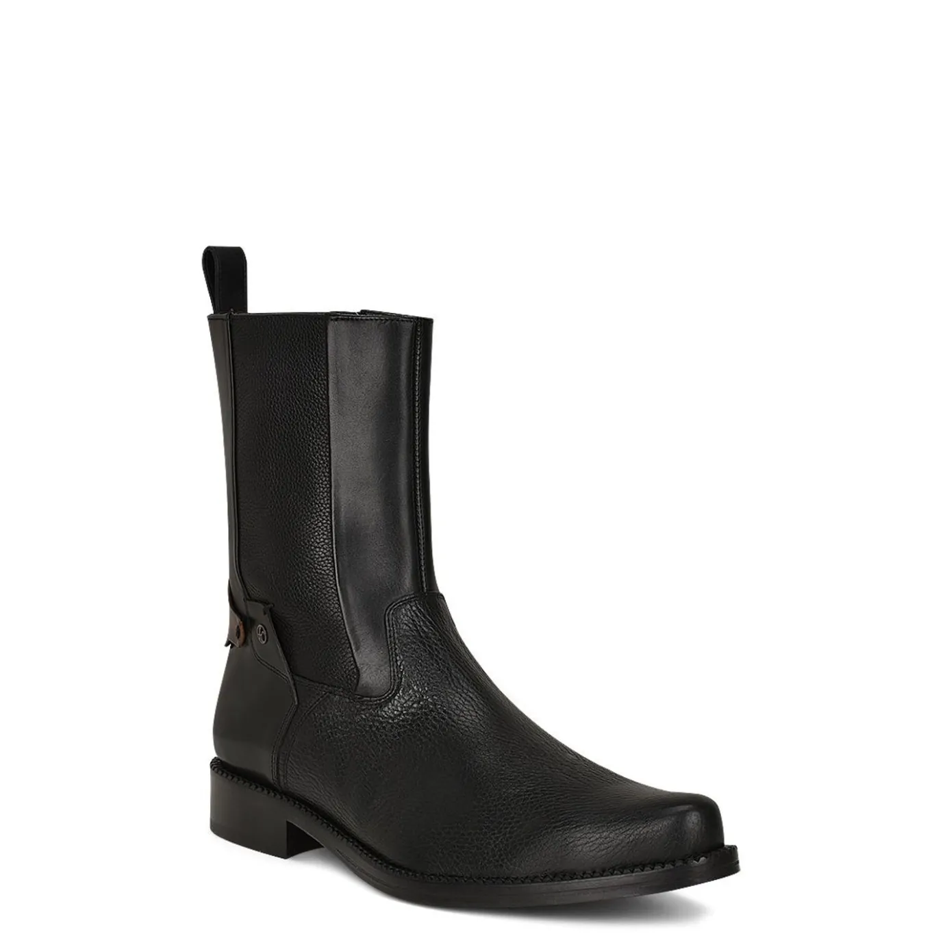 Men Cuadra Urban & Casual Boots-Hand-Painted Black Deer Leather Boot