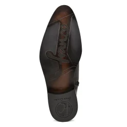 Men Cuadra Urban & Casual Boots-Hand-Painted Black Deer Leather Boot