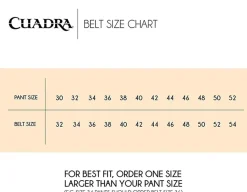 Men Cuadra Belts-Hand-Painted Black Exotic Leather Western Belt With Double Metal Insert