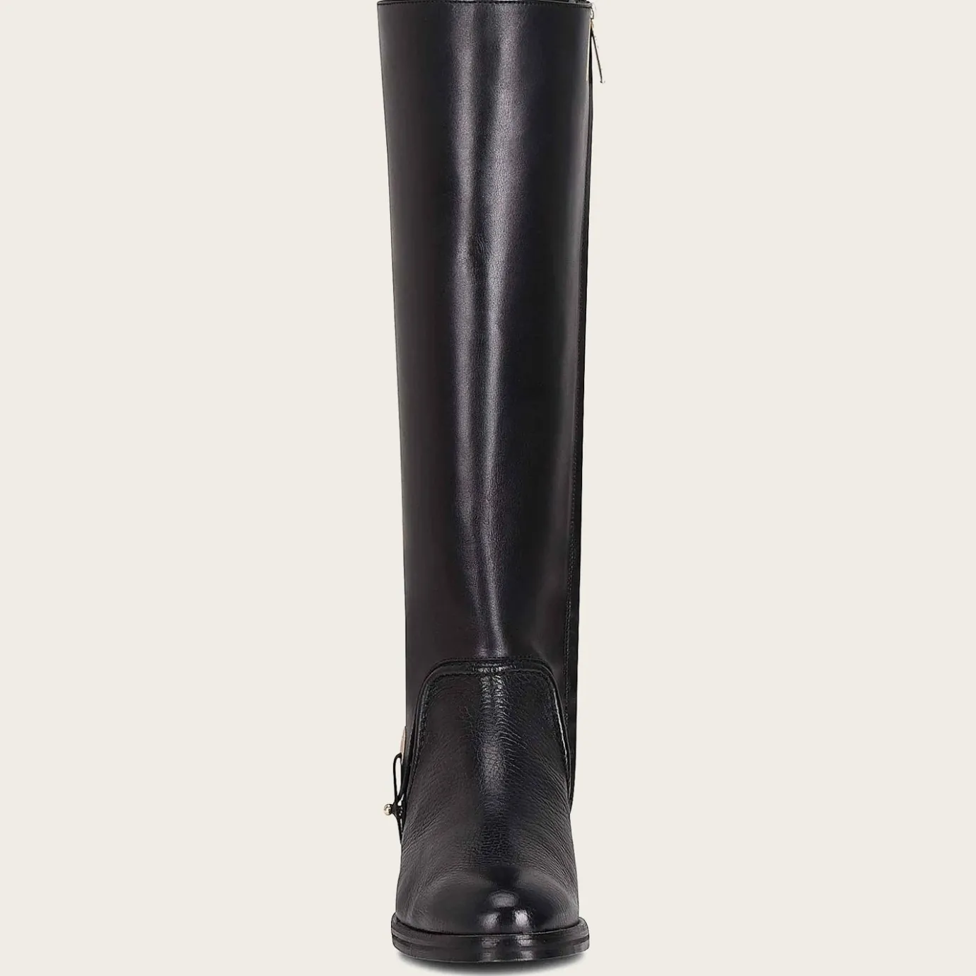Women Cuadra Tall & Knee-High Boots-Hand-Painted Black Leather Riding Boot