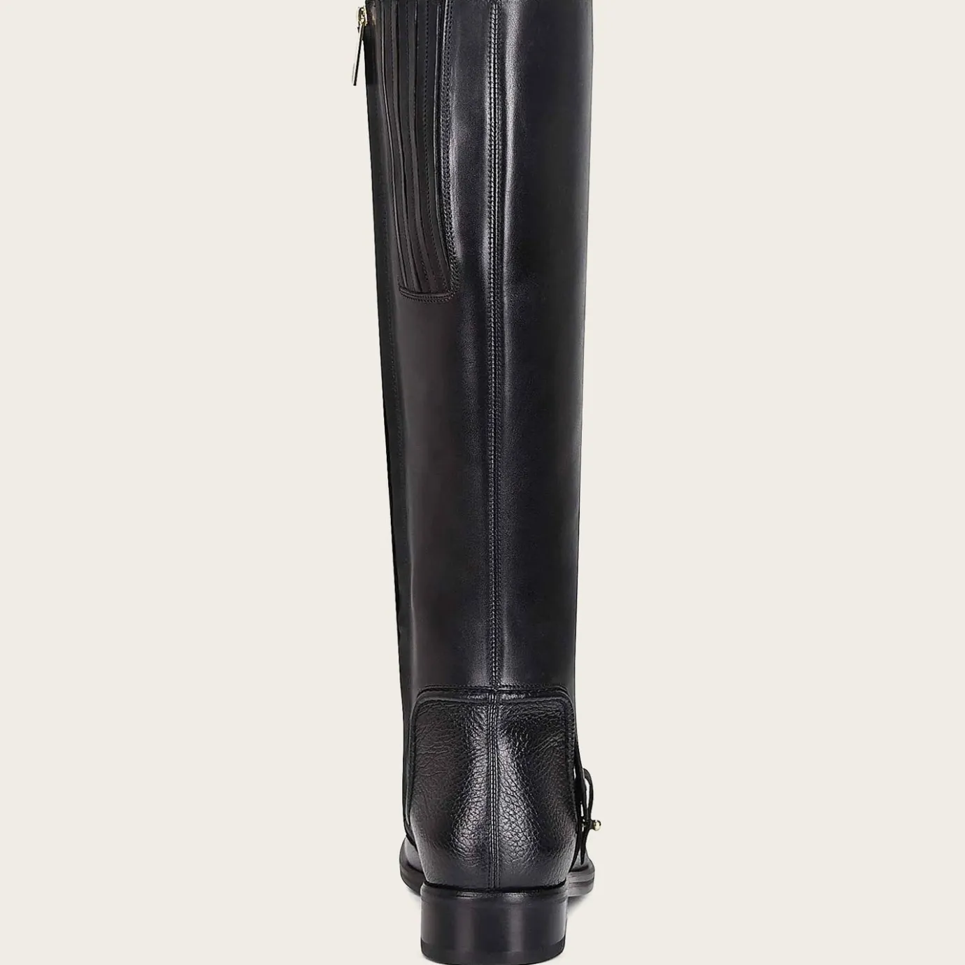 Women Cuadra Tall & Knee-High Boots-Hand-Painted Black Leather Riding Boot