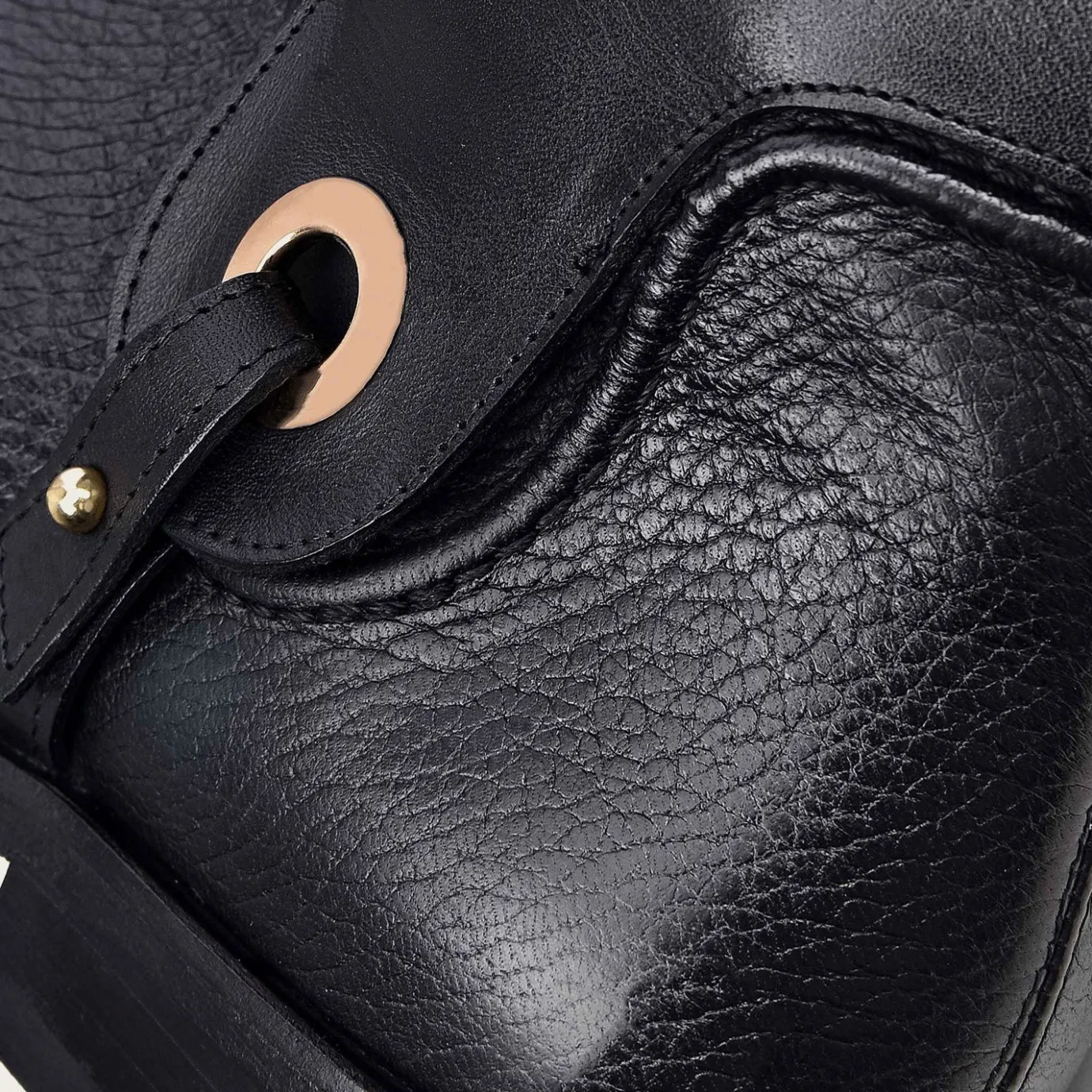 Women Cuadra Tall & Knee-High Boots-Hand-Painted Black Leather Riding Boot