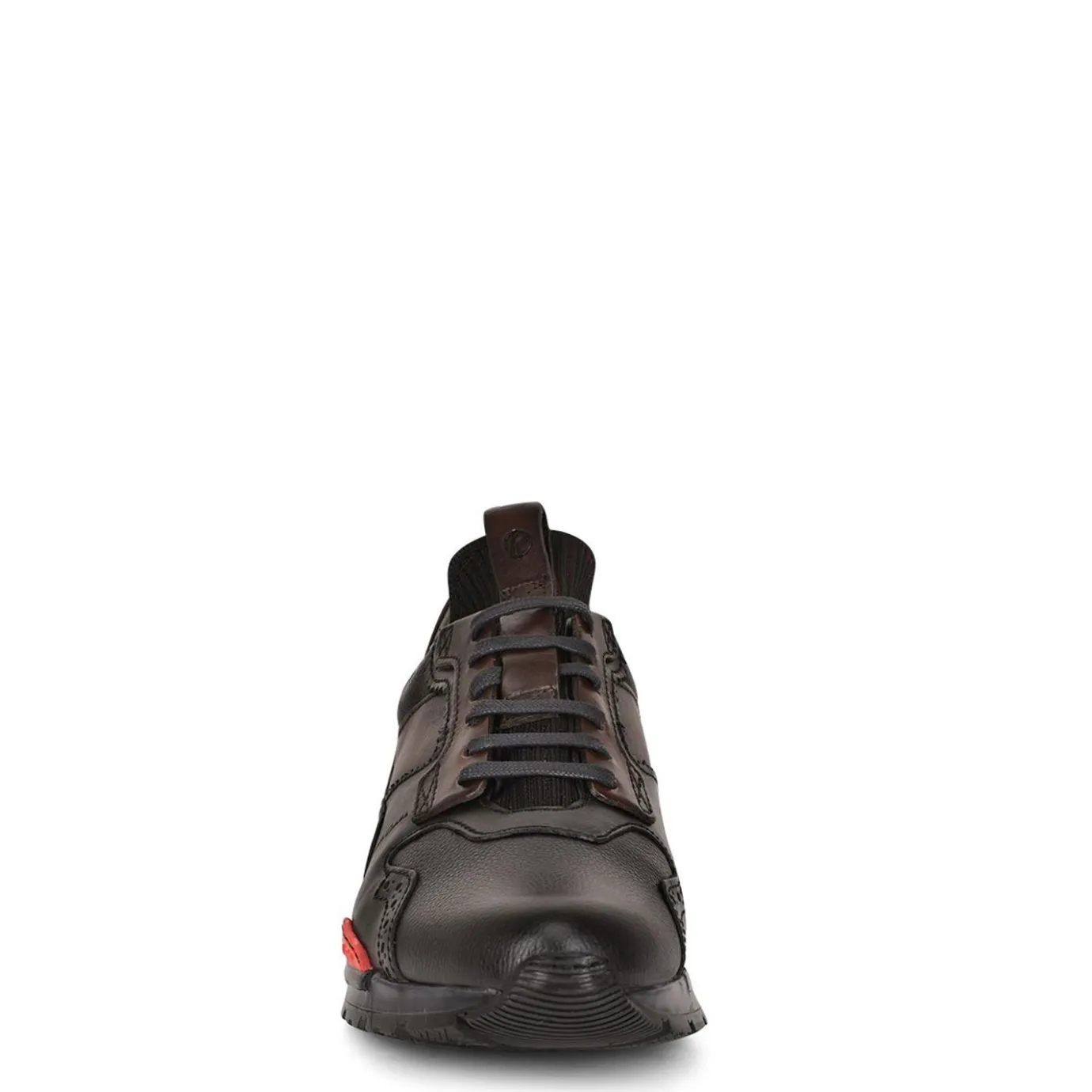 Men Cuadra Sneakers-Hand-Painted Black Leather Sneakers