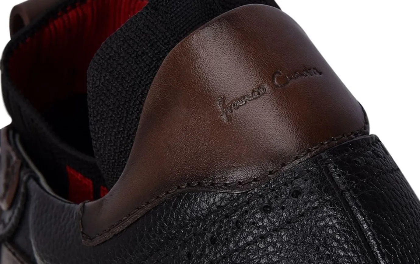 Men Cuadra Sneakers-Hand-Painted Black Leather Sneakers