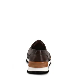 Men Cuadra Sneakers-Hand-Painted Brown Exotic Leather Sneakers