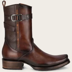 Men Cuadra Urban & Casual Boots-Hand-Painted Brown Men'S Leather Boots