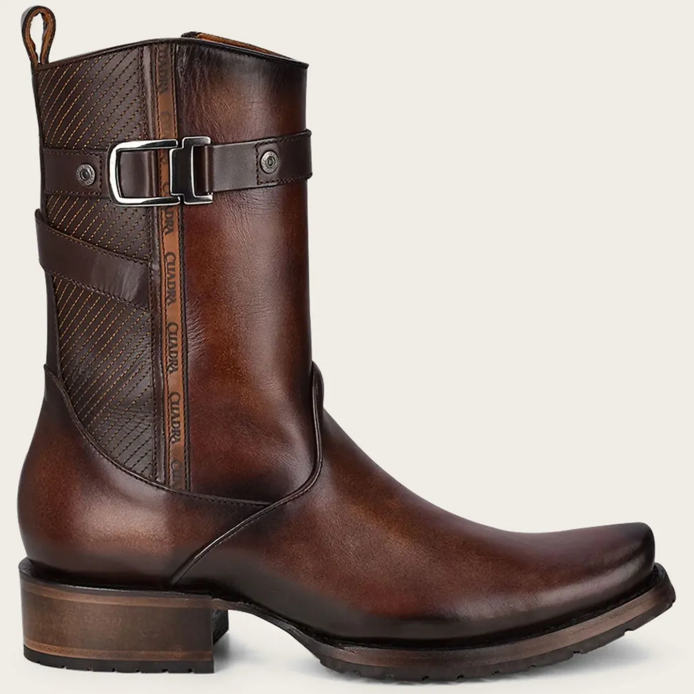 Men Cuadra Urban & Casual Boots-Hand-Painted Brown Men'S Leather Boots