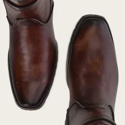 Men Cuadra Urban & Casual Boots-Hand-Painted Brown Men'S Leather Boots