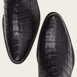 Men Cuadra Urban & Casual Boots-Hand-Painted Exotic Black Leather Boots By Franco