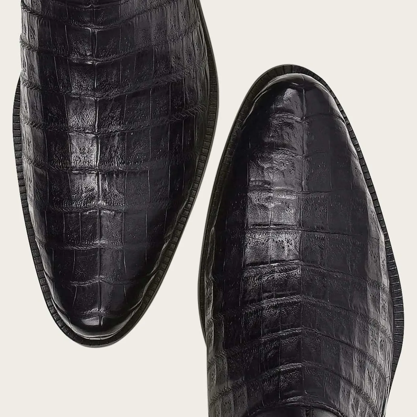 Men Cuadra Urban & Casual Boots-Hand-Painted Exotic Black Leather Boots By Franco