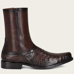 Men Cuadra Urban & Casual Boots-Hand-Painted Exotic Brown Leather Boots