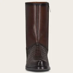 Men Cuadra Urban & Casual Boots-Hand-Painted Exotic Brown Leather Boots