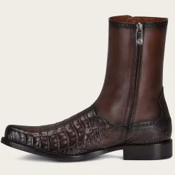 Men Cuadra Urban & Casual Boots-Hand-Painted Exotic Brown Leather Boots