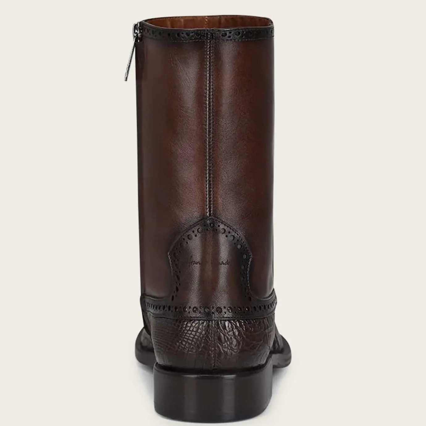Men Cuadra Urban & Casual Boots-Hand-Painted Exotic Brown Leather Boots
