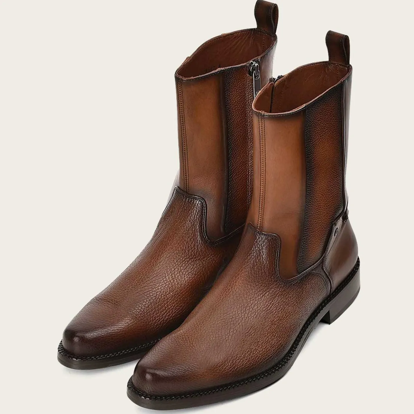 Men Cuadra Urban & Casual Boots-Hand-Painted Honey Deer Leather Boot
