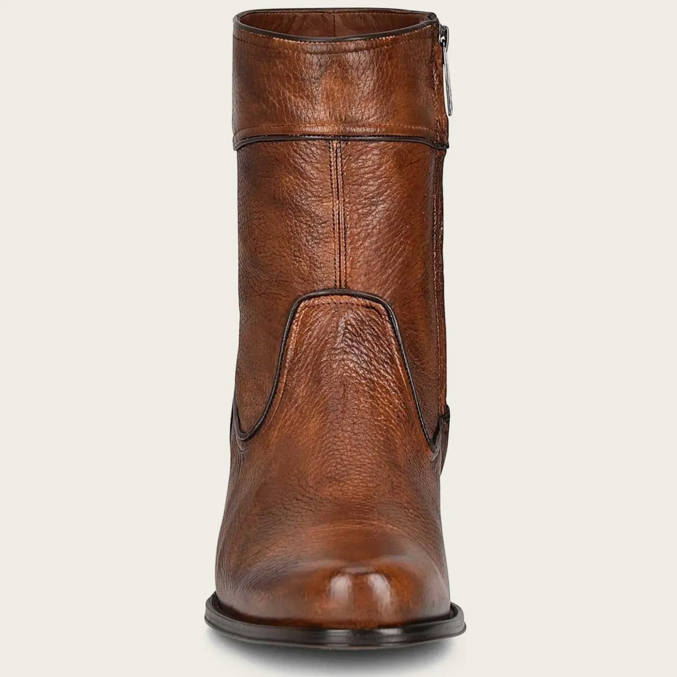 Men Cuadra Dress Boots-Hand-Painted Honey Deer Leather Boots By Franco