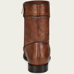 Men Cuadra Dress Boots-Hand-Painted Honey Deer Leather Boots By Franco