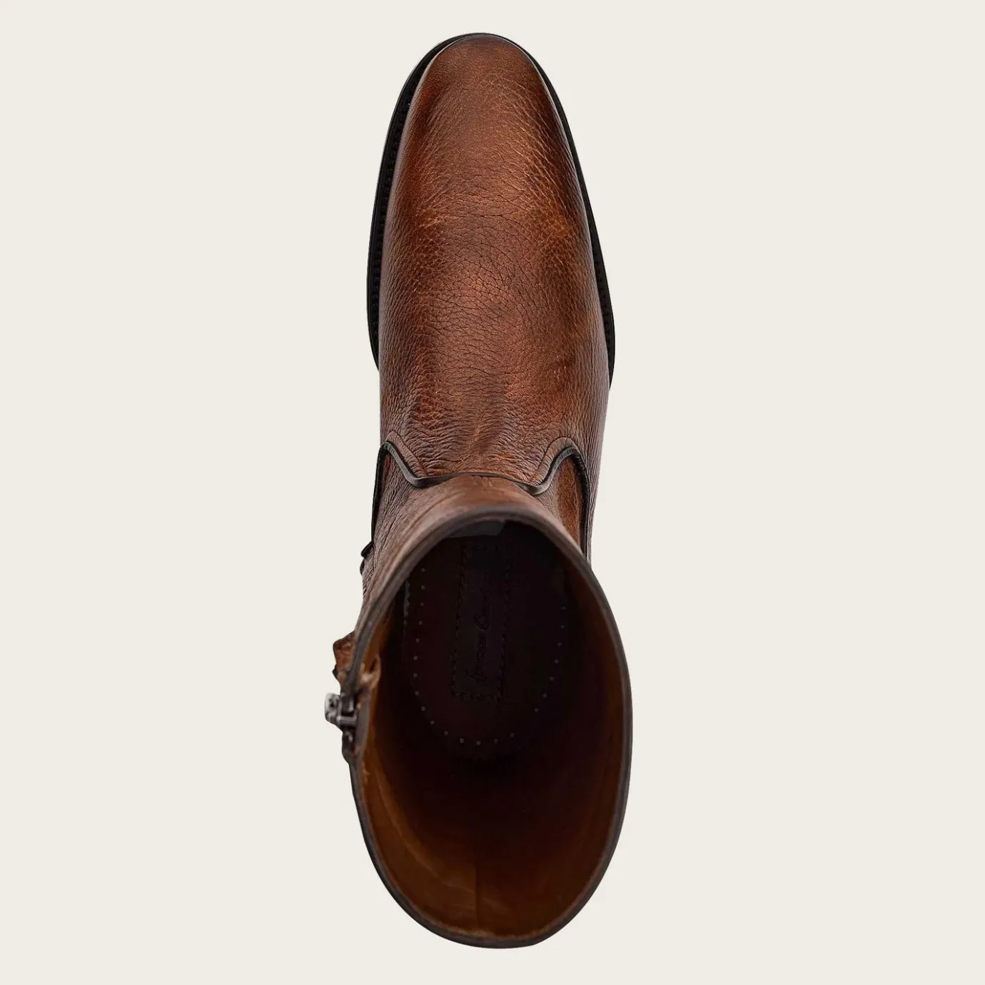 Men Cuadra Dress Boots-Hand-Painted Honey Deer Leather Boots By Franco