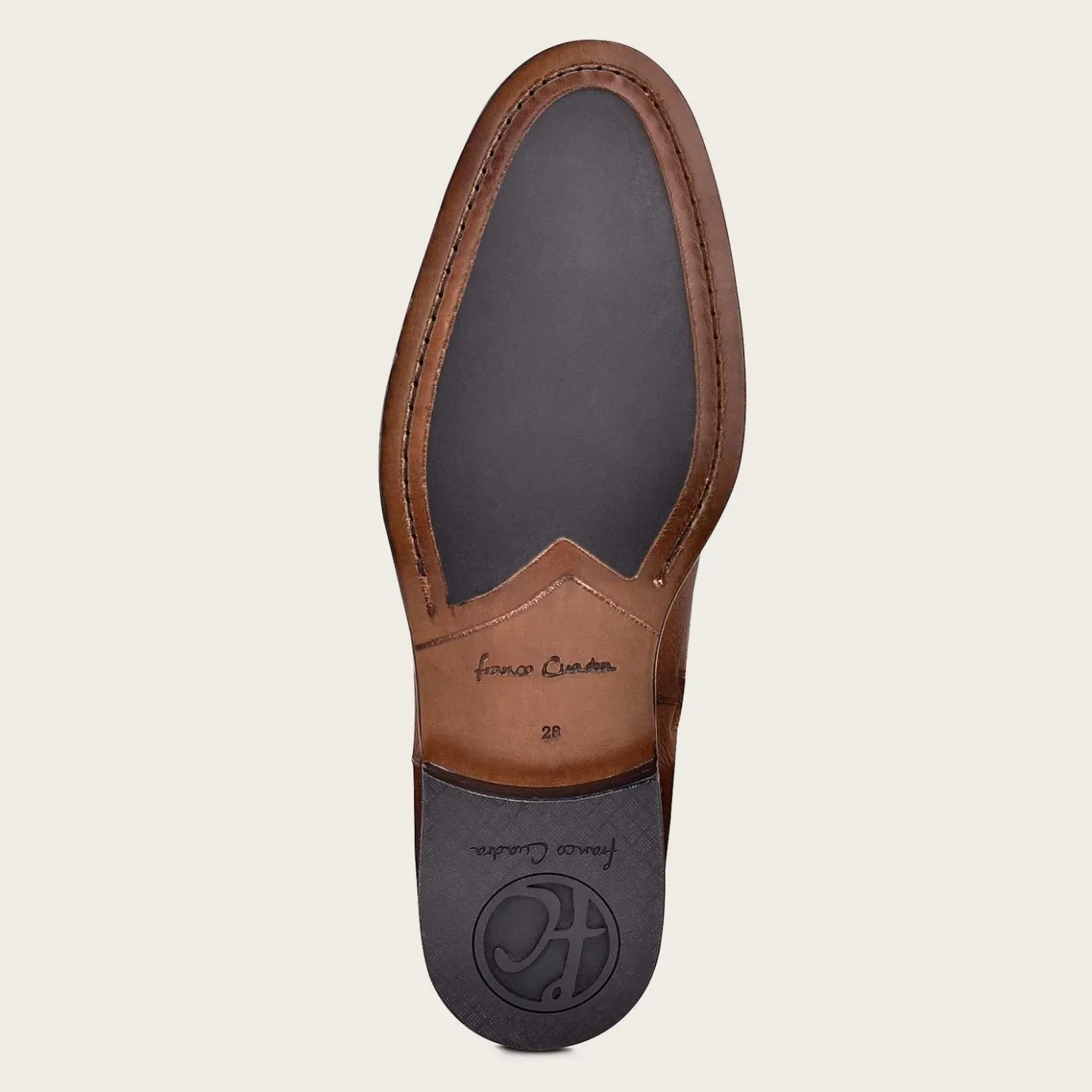 Men Cuadra Dress Boots-Hand-Painted Honey Deer Leather Boots By Franco