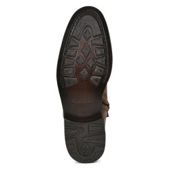 Men Cuadra Dress Boots-Hand-Painted Honey Leather Dress Boot