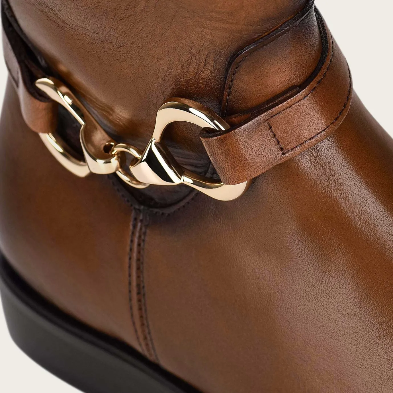 Women Cuadra Tall & Knee-High Boots-Hand-Painted Honey Leather Riding Boot With Contrasting Colors