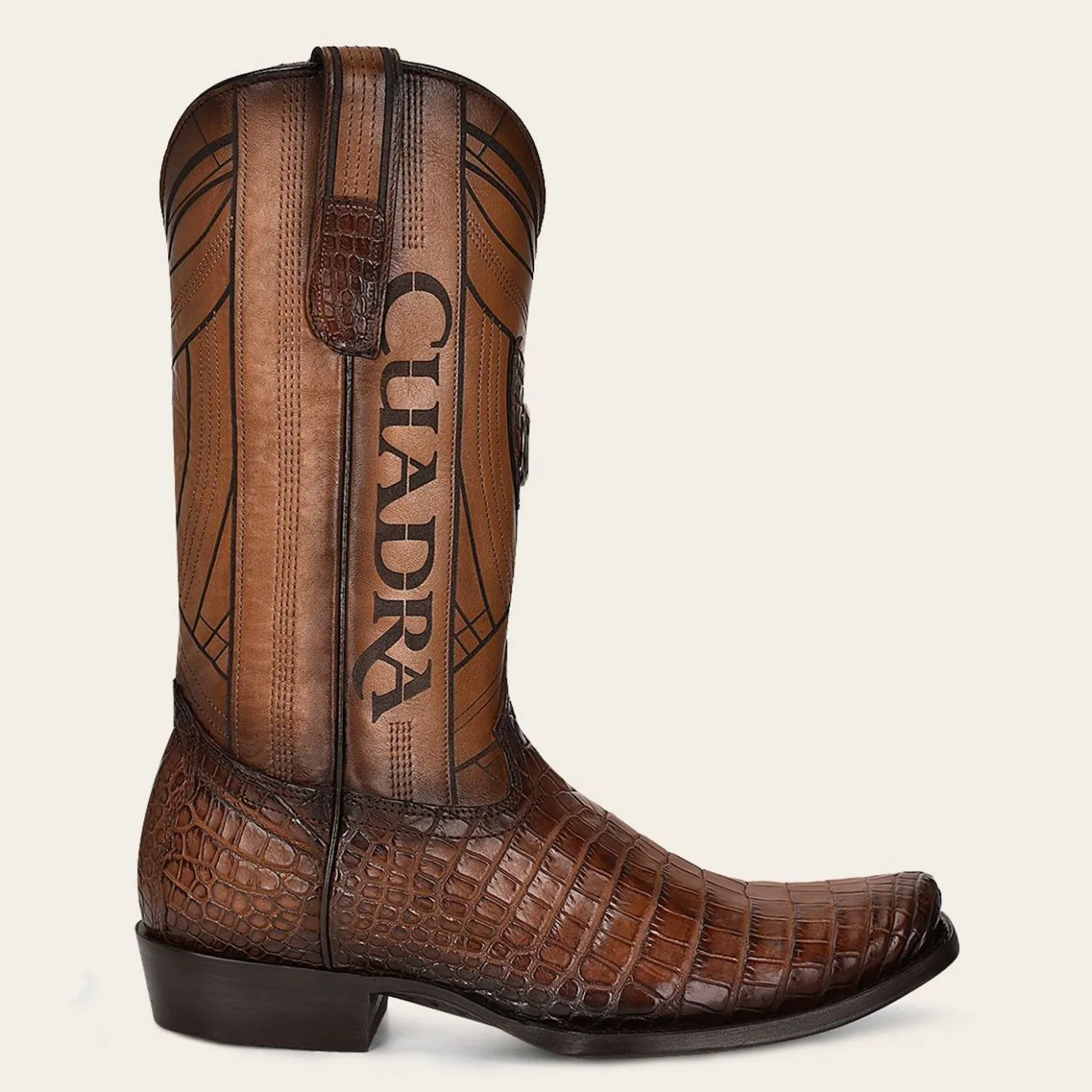 Men Cuadra Western Boots-Hand-Painted Traditional Exotic Leather Men Boots