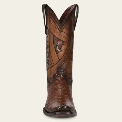 Men Cuadra Western Boots-Hand-Painted Traditional Exotic Leather Men Boots