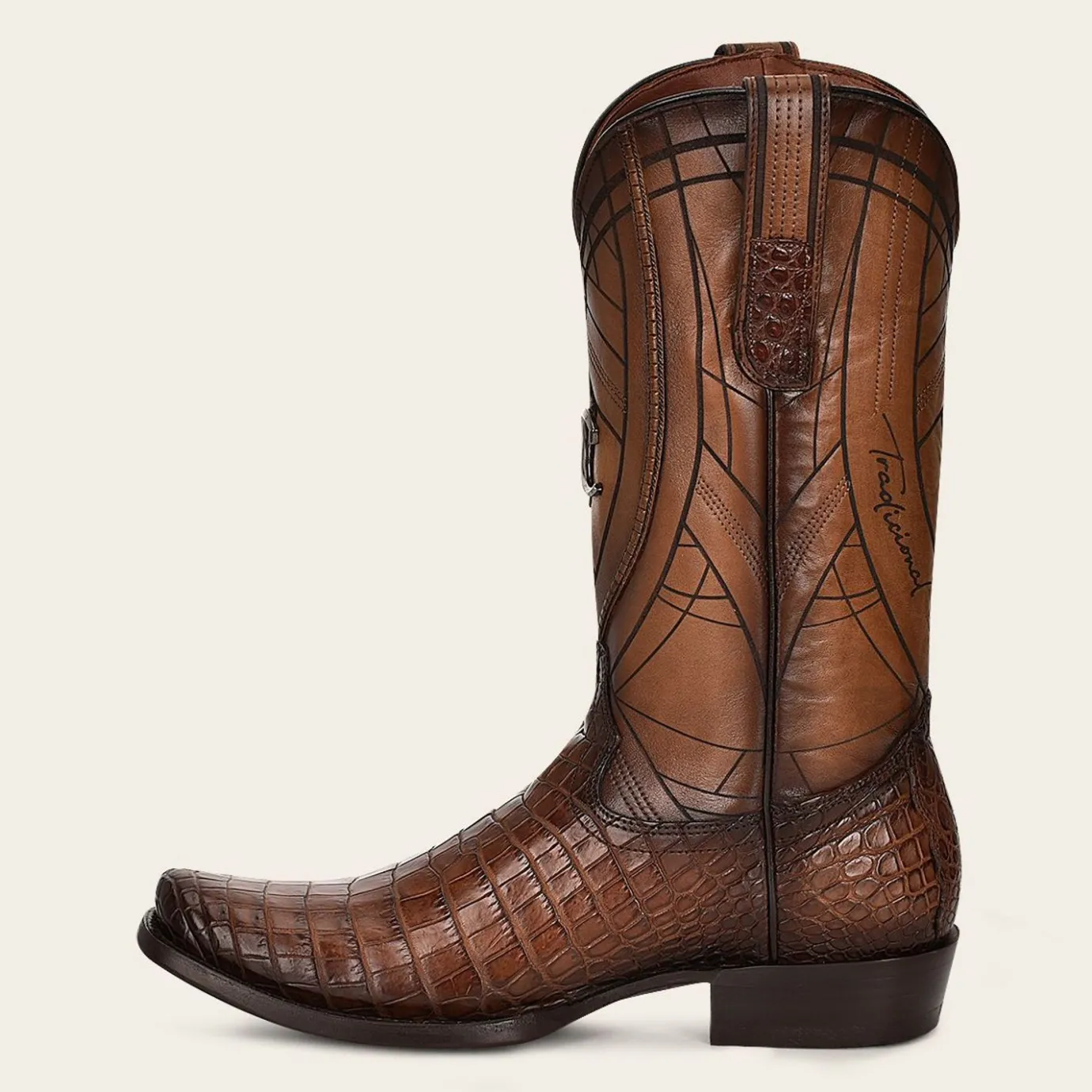 Men Cuadra Western Boots-Hand-Painted Traditional Exotic Leather Men Boots