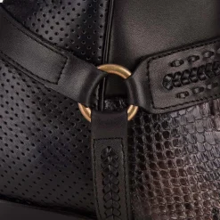 Men Cuadra Urban & Casual Boots-Handwoven Grey Python Leather Boots For Men