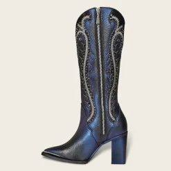 Women Cuadra Western Boots-High Black Leather Western Boot