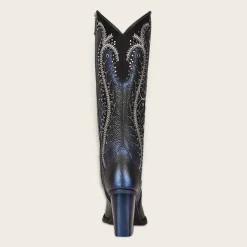 Women Cuadra Western Boots-High Black Leather Western Boot