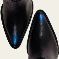 Women Cuadra Western Boots-High Black Leather Western Boot