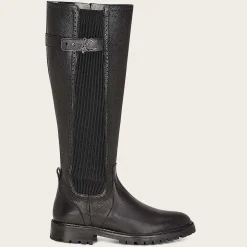 Women Cuadra Tall & Knee-High Boots-High Boot Black Bovine Leather Boot