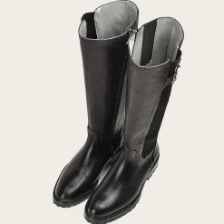 Women Cuadra Tall & Knee-High Boots-High Boot Black Bovine Leather Boot