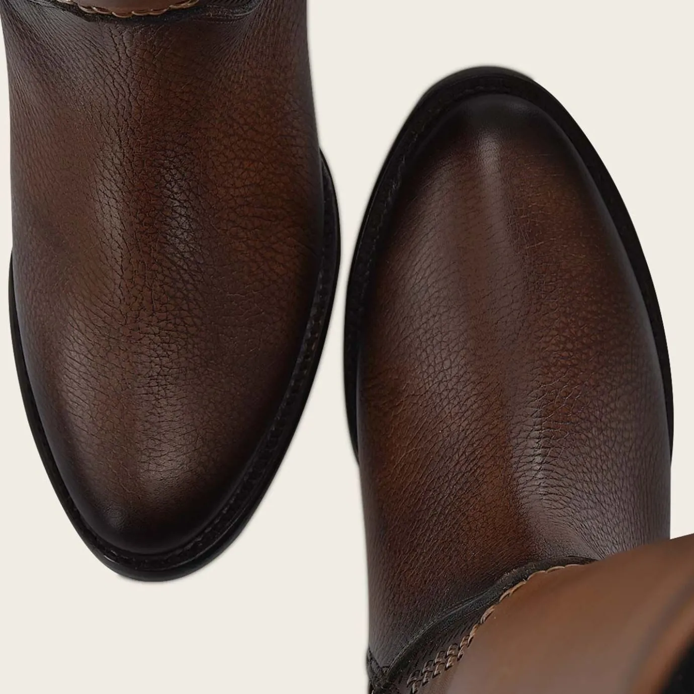 Women Cuadra Tall & Knee-High Boots-High Brown Boot With Different Textures