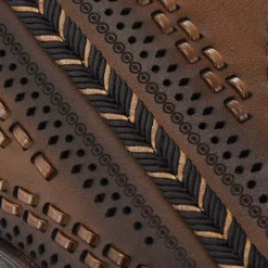 Women Cuadra Tall & Knee-High Boots-High Brown Boot With Different Textures