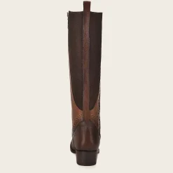 Women Cuadra Tall & Knee-High Boots-High Brown Boot With Different Textures