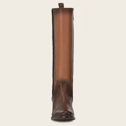 Women Cuadra Tall & Knee-High Boots-High Brown Boot With Different Textures