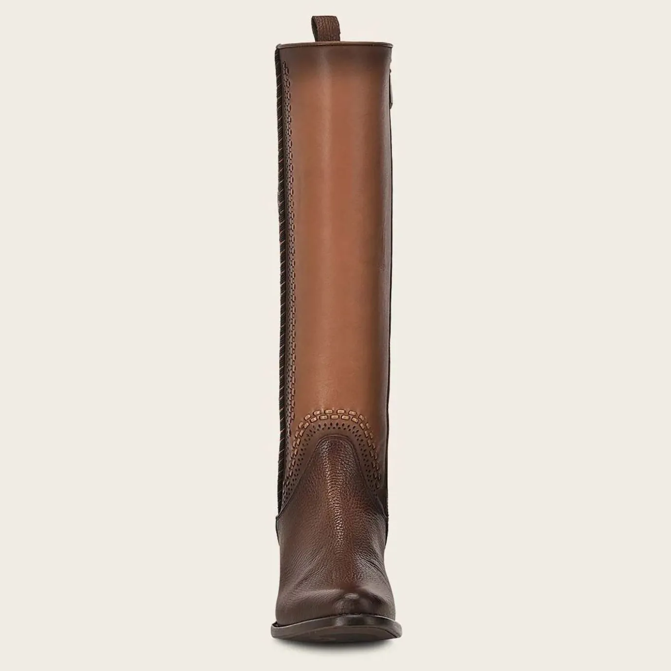 Women Cuadra Tall & Knee-High Boots-High Brown Boot With Different Textures