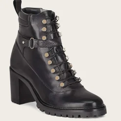 Women Cuadra Ankle Boots & Booties-High Heel Urban Black Leather Bootie