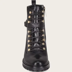 Women Cuadra Ankle Boots & Booties-High Heel Urban Black Leather Bootie