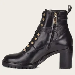 Women Cuadra Ankle Boots & Booties-High Heel Urban Black Leather Bootie