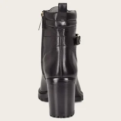 Women Cuadra Ankle Boots & Booties-High Heel Urban Black Leather Bootie